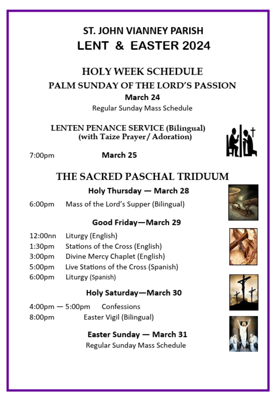 Holy Week English