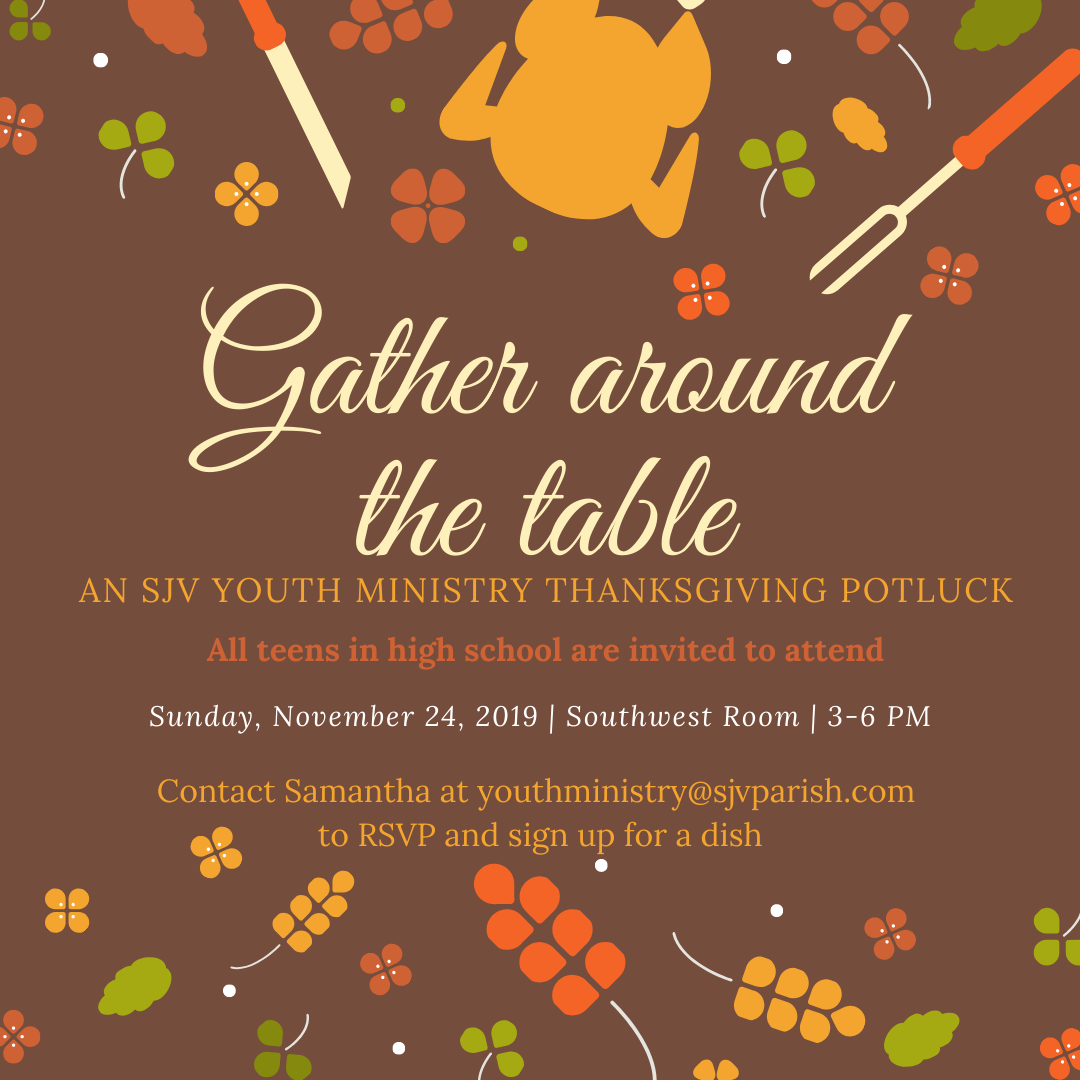 SJV Youth Min Thanksgiving