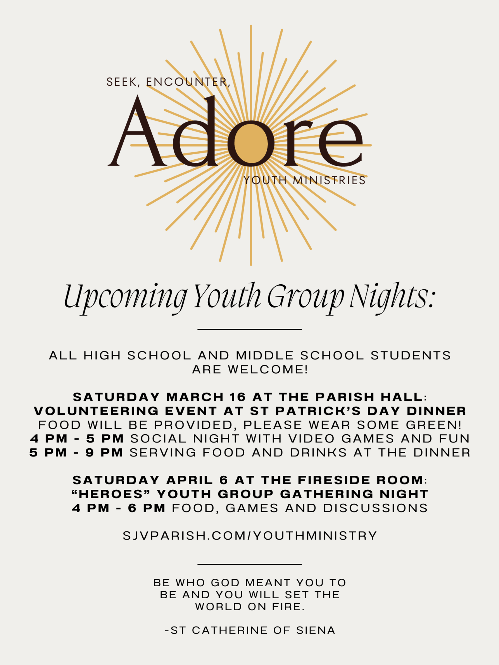 Youth Group Gathering Flyer1