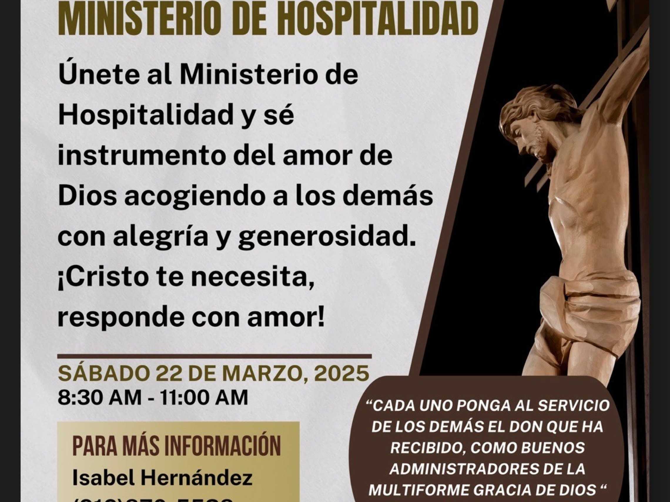 Flyer Retiro De Hospitalidad